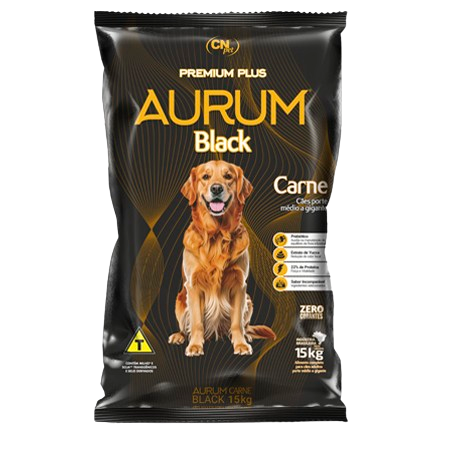 AURUM BLACK – CÃES ADULTOS PORTE GRANDE – Carne